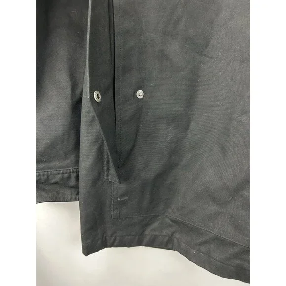 Vintage Polo Ralph Lauren Mens XL Waxed Oilcloth Leather Field Jacket Black - Picture 10 of 15